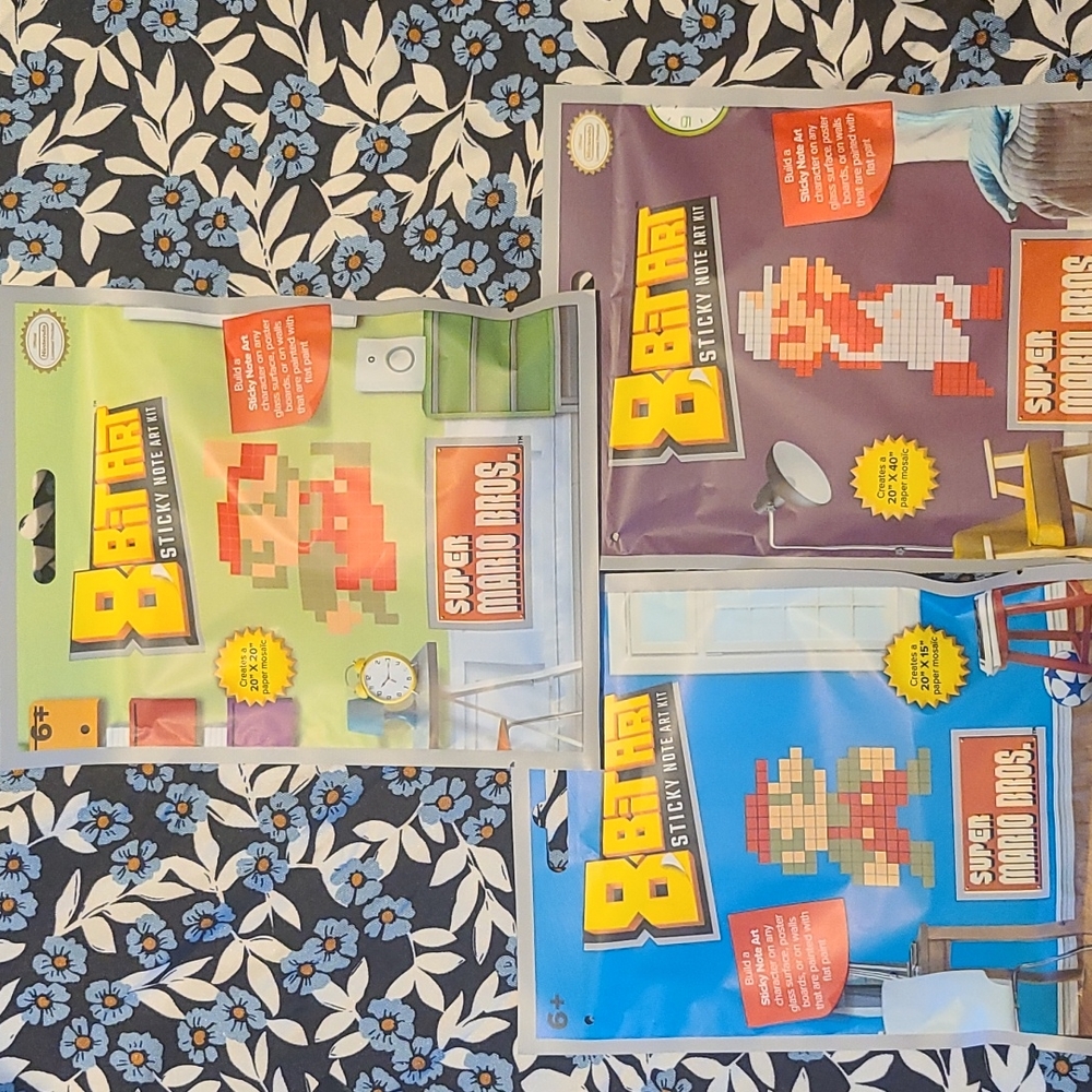 Super Mario Sticky Note Art Kit